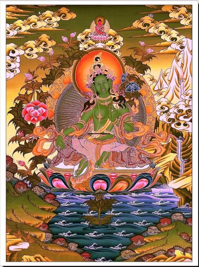 绿度母唐卡