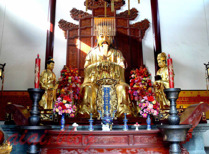 在道教神阶中修为灵霄宝殿之玉皇大帝; 上海白云观; 上海白云观的神像